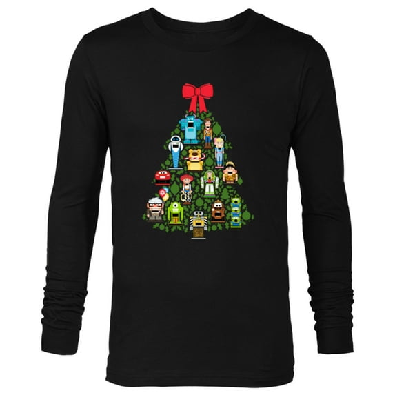 Disney and Pixar Christmas Tree Nutcracker Holiday - Long Sleeve T-Shirt for Men – Customized-Black