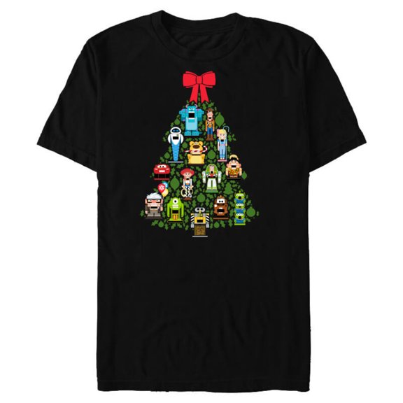Disney and Pixar Christmas Tree Nutcracker Holiday - Short Sleeve Blended T-Shirt for Adults – Customized-Black