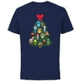 thumbnail image 1 of Disney and Pixar Christmas Tree Nutcracker Holiday - Short Sleeve Cotton T-Shirt for Adults - Customized-Navy, 1 of 5