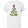 thumbnail image 1 of Disney and Pixar Christmas Tree Nutcracker Holiday - Short Sleeve Cotton T-Shirt for Adults - Customized-White, 1 of 5