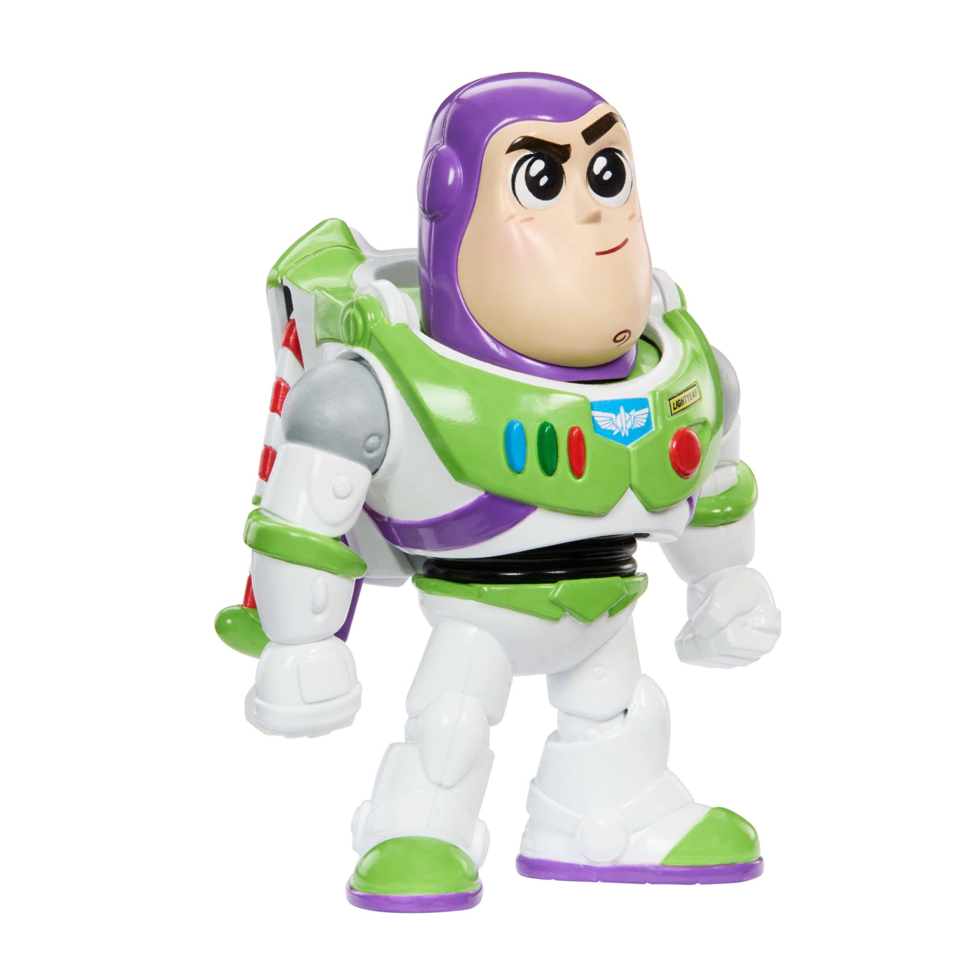 Disney and Pixar Click Figs Buzz Lightyear, Toy Story Small Movie Toy with Pop Up Action Move