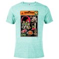 thumbnail image 1 of Disney and Pixar Ghoulish Delights Halloween Party Décor - Short Sleeve Blended T-Shirt for Adults - Customized-Celadon Snow Heather, 1 of 5
