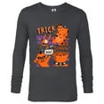 thumbnail image 1 of Disney and Pixar Halloween Trick or Scream Monsters, Inc. - Long Sleeve T-Shirt for Men - Customized-Charcoal Heather, 1 of 5