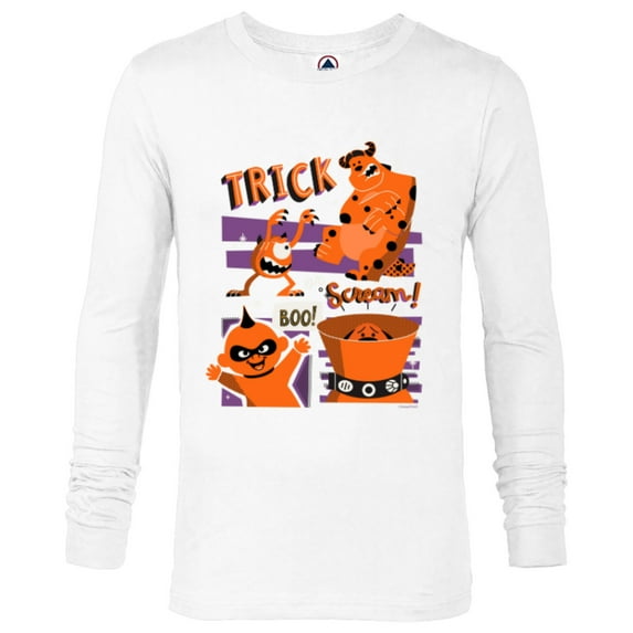 Disney and Pixar Halloween Trick or Scream Monsters, Inc. - Long Sleeve T-Shirt for Men - Customized-White