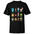 thumbnail image 1 of Disney and Pixar Holiday Christmas Nutcracker Characters - Short Sleeve T-Shirt for Kids - Customized-Black, 1 of 5