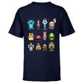 thumbnail image 1 of Disney and Pixar Holiday Christmas Nutcracker Characters - Short Sleeve T-Shirt for Kids - Customized-Navy, 1 of 5