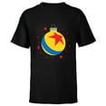 thumbnail image 1 of Disney and Pixar Holiday Pixar Ball Christmas Tree Ornament - Short Sleeve T-Shirt for Kids - Customized-Black, 1 of 5