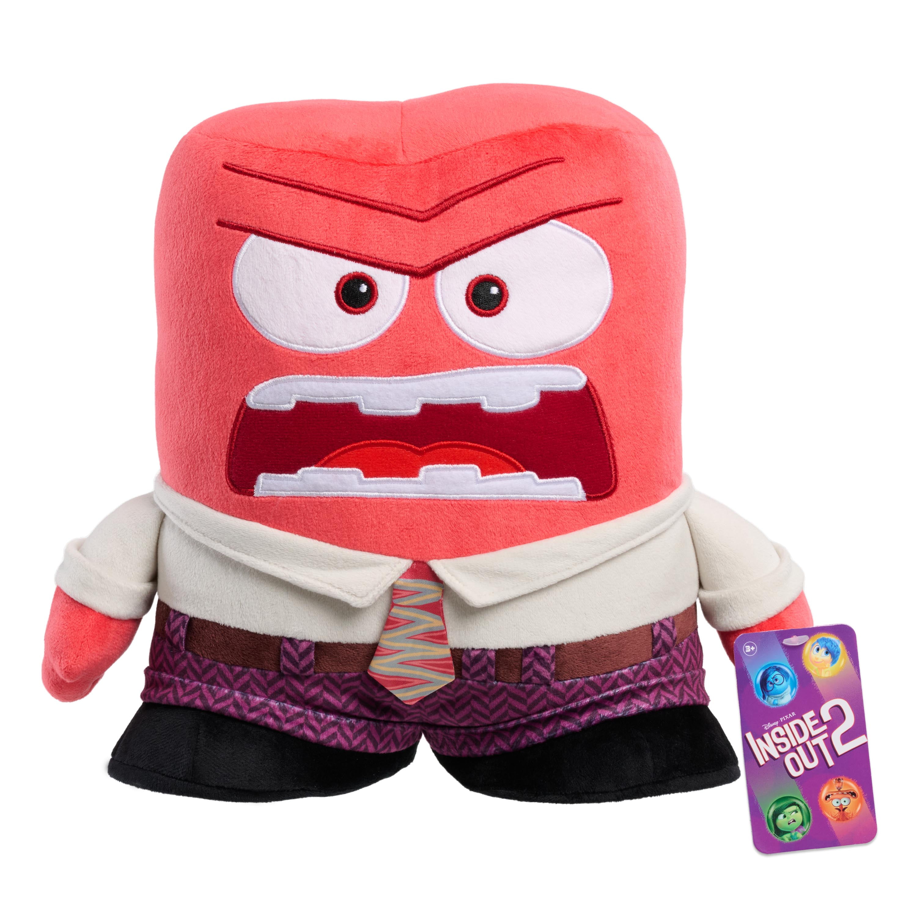 Disney and Pixar Inside Out 2 Large Plush Anger, Polyester, Kids Toy