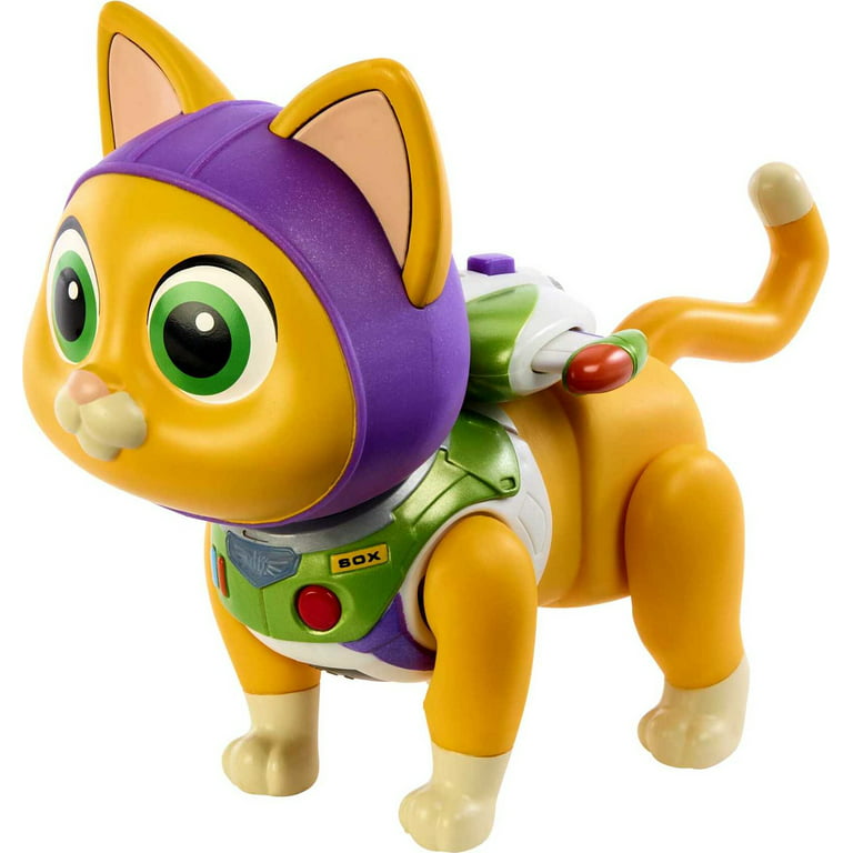 Disney and Pixar Lightyear Jet Pack Space Ranger Sox, Electronic Toy Cat  with Motion, Light & Sound 