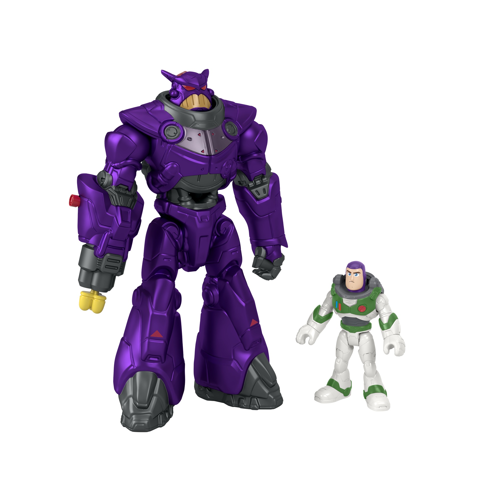 Disney And Pixar Lightyear Toys Imaginext Battle Blast Zurg And Buzz Lightyear Figure Set 3 0162