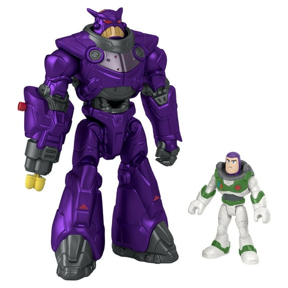 Disney and Pixar Lightyear Toys Imaginext Battle Blast Zurg & Buzz Lightyear Figure Set, 3 Pieces