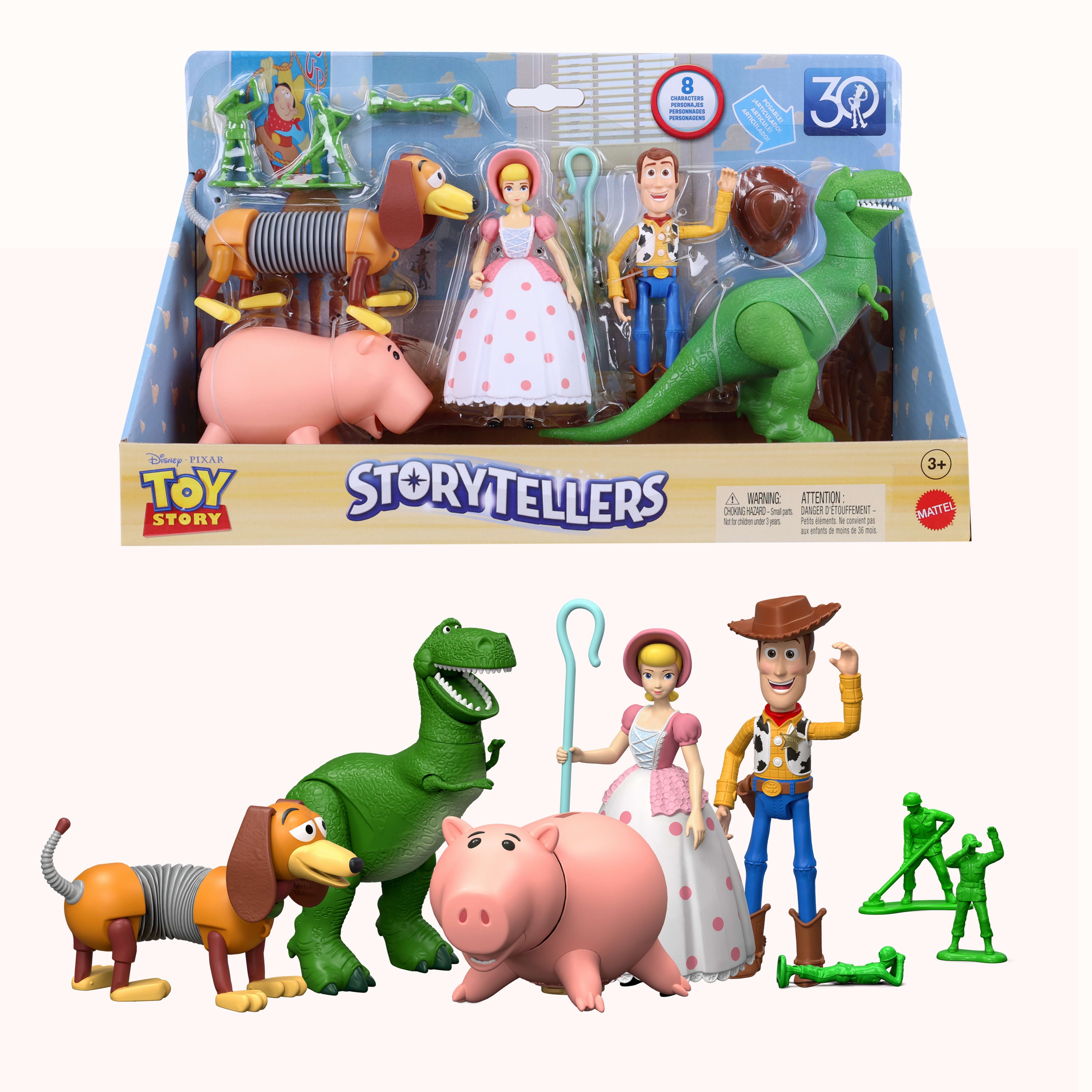Disney and Pixar Storytellers Pack, Toy Story Movie 30th Year Movie Multi-Pack of 5 Plus Figures