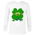 thumbnail image 1 of Disney and Pixar Toy Story Alien Shamrock St. Patrick’s Day - Long Sleeve T-Shirt for Men - Customized-White, 1 of 5