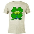 thumbnail image 1 of Disney and Pixar Toy Story Alien Shamrock St. Patrick’s Day - Short Sleeve Blended T-Shirt for Adults - Customized-Yellow, 1 of 5