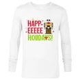 thumbnail image 1 of Disney and Pixar WALL-E Nutcracker Happ-EEEEE Happy Holidays - Long Sleeve T-Shirt for Men - Customized-White, 1 of 5