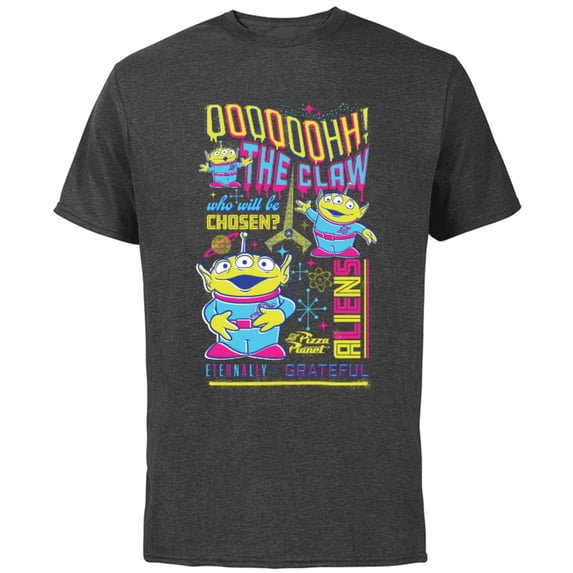 Disney and Pixar’s Aliens Who Will Be Chosen Poster - Short Sleeve Cotton T-Shirt for Adults - Customized-Charcoal