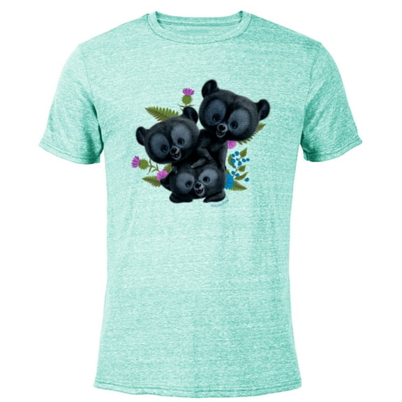 Disney and Pixar’s Brave Bear Cubs - Short Sleeve Blended T-Shirt for Adults - Customized-Ocean Blue