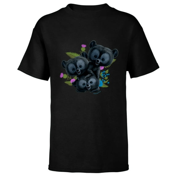 Disney and Pixar’s Brave Bear Cubs - Short Sleeve T-Shirt for Kids - Customized-Black