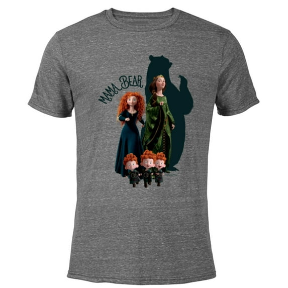 Disney and Pixar’s Brave Merida Mama Bear - Short Sleeve Blended T-Shirt for Adults - Customized-Dark Heather