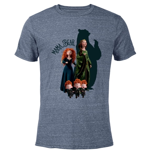 Disney and Pixar’s Brave Merida Mama Bear - Short Sleeve Blended T-Shirt for Adults - Customized-Navy Heather