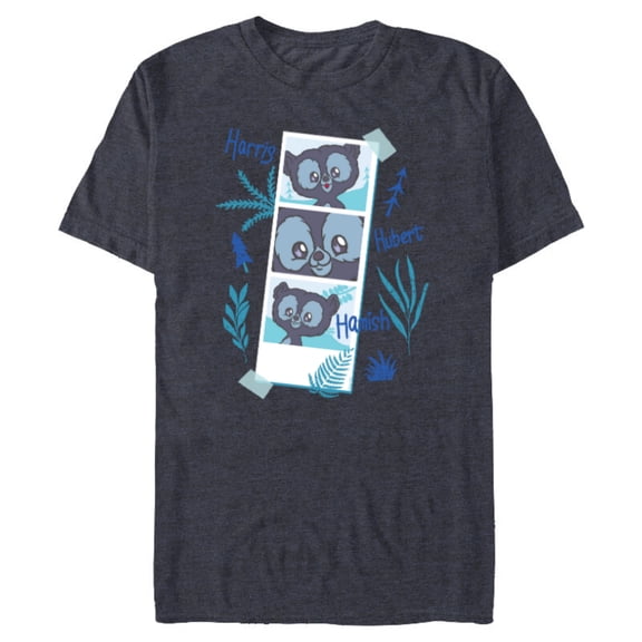 Disney and Pixar’s Brave Merida’s Bear Brothers Cute Photos - Short Sleeve Blended T-Shirt for Adults - Customized-Navy Heather