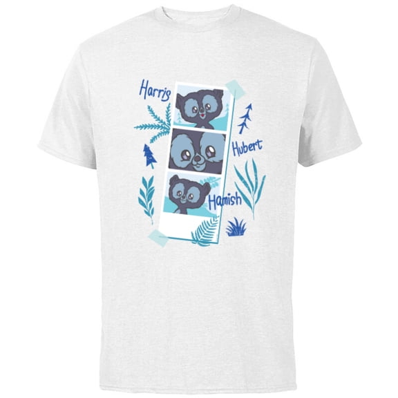 Disney and Pixar’s Brave Merida’s Bear Brothers Cute Photos - Short Sleeve Cotton T-Shirt for Adults - Customized-White