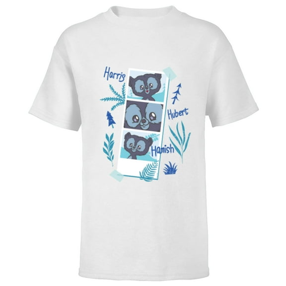 Disney and Pixar’s Brave Merida’s Bear Brothers Cute Photos - Short Sleeve T-Shirt for Kids - Customized-White