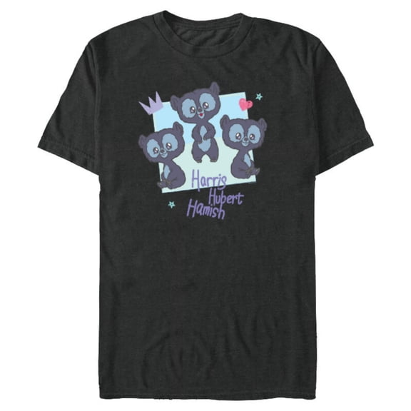 Disney and Pixar’s Brave Merida’s Bear Cub Brothers Cute - Short Sleeve Blended T-Shirt for Adults - Customized-Dark Heather