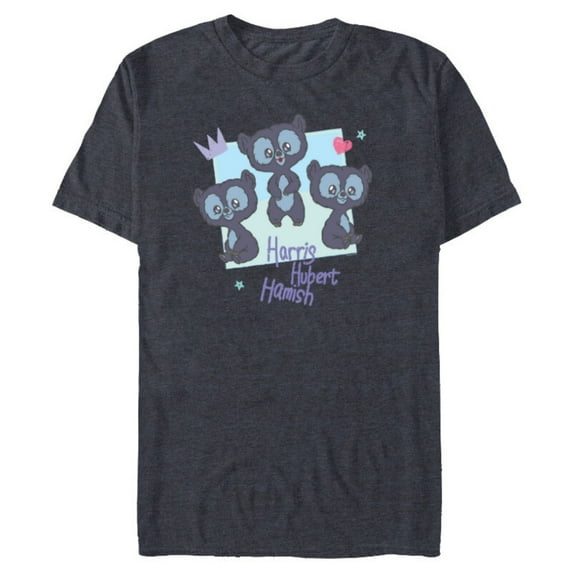Disney and Pixar’s Brave Merida’s Bear Cub Brothers Cute - Short Sleeve Blended T-Shirt for Adults - Customized-Navy Heather