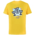 thumbnail image 1 of Disney and Pixar’s Brave Merida’s Bear Cub Brothers Cute - Short Sleeve Cotton T-Shirt for Adults - Customized-Yellow, 1 of 5