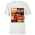 thumbnail image 1 of Disney and Pixar’s Cars Bro of the Birthday Champ Party - Short Sleeve T-Shirt for Kids - Customized-White, 1 of 5