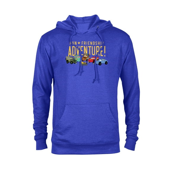 Disney and Pixar’s Cars Characters Fun Friendship Adventure - Pullover Hoodie for Adults - Customized-Royal