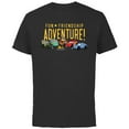 thumbnail image 1 of Disney and Pixar’s Cars Characters Fun Friendship Adventure - Short Sleeve Cotton T-Shirt for Adults - Customized-Black, 1 of 5