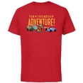 thumbnail image 1 of Disney and Pixar’s Cars Characters Fun Friendship Adventure - Short Sleeve Cotton T-Shirt for Adults - Customized-Red, 1 of 5