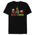 thumbnail image 1 of Disney and Pixar’s Cars Christmas Holiday Nutcrackers - Short Sleeve Blended T-Shirt for Adults - Customized-Black, 1 of 5