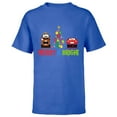 thumbnail image 1 of Disney and Pixar’s Cars Christmas Holiday Nutcrackers - Short Sleeve T-Shirt for Kids - Customized-Royal, 1 of 5