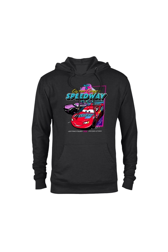 Disney and Pixar’s Cars Copper Canyon Speedway Racing - Pullover Hoodie for Adults - Customized-Black