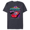 thumbnail image 1 of Disney and Pixar’s Cars Copper Canyon Speedway Racing - Short Sleeve Blended T-Shirt for Adults - Customized-Navy Heather, 1 of 5