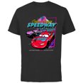 thumbnail image 1 of Disney and Pixar’s Cars Copper Canyon Speedway Racing - Short Sleeve Cotton T-Shirt for Adults - Customized-Black, 1 of 5