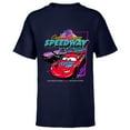thumbnail image 1 of Disney and Pixar’s Cars Copper Canyon Speedway Racing - Short Sleeve T-Shirt for Kids - Customized-Navy, 1 of 5