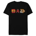 thumbnail image 1 of Disney and Pixar’s Cars Dad Father’s Day Birthday - Short Sleeve Blended T-Shirt for Adults - Customized-Black, 1 of 5