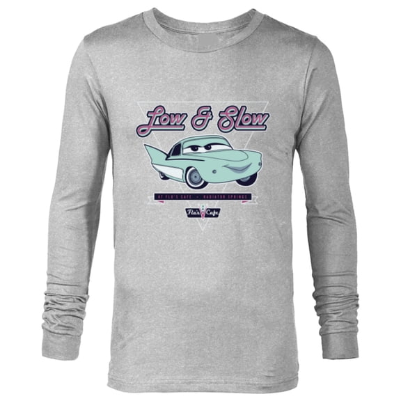 Disney and Pixar’s Cars Flo Low & Slow at Flo’s V8 Café - Long Sleeve T-Shirt for Men - Customized-Athletic Heather