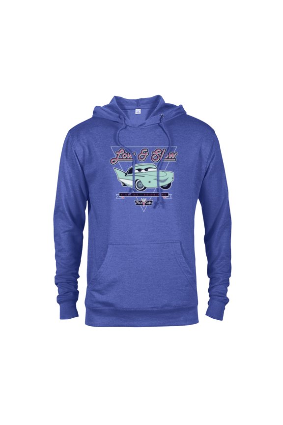 Disney and Pixar’s Cars Flo Low & Slow at Flo’s V8 Café - Pullover Hoodie for Adults - Customized-Royal
