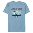 thumbnail image 1 of Disney and Pixar’s Cars Flo Low & Slow at Flo’s V8 Café - Short Sleeve Blended T-Shirt for Adults - Customized-Ocean Blue, 1 of 5