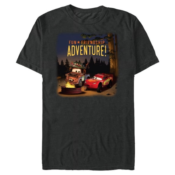Disney and Pixar’s Cars Fun Friendship Adventure - Short Sleeve Blended T-Shirt for Adults - Customized-Dark Heather