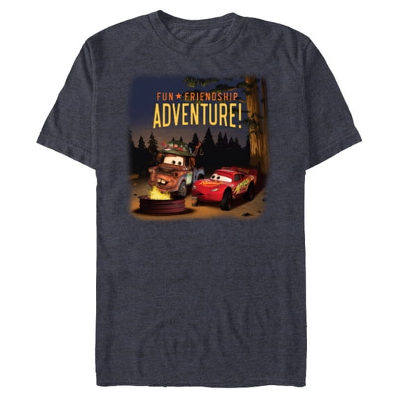 Disney and Pixar’s Cars Fun Friendship Adventure - Short Sleeve Blended T-Shirt for Adults - Customized-Navy Heather