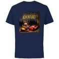 thumbnail image 1 of Disney and Pixar’s Cars Fun Friendship Adventure - Short Sleeve Cotton T-Shirt for Adults - Customized-Navy, 1 of 5