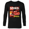 thumbnail image 1 of Disney and Pixar’s Cars I Am Speed Lightning McQueen Racing - Long Sleeve T-Shirt for Men - Customized-Black, 1 of 5