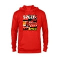 thumbnail image 1 of Disney and Pixar’s Cars I Am Speed Lightning McQueen Racing - Pullover Hoodie for Adults - Customized-Red, 1 of 5