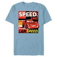 thumbnail image 1 of Disney and Pixar’s Cars I Am Speed Lightning McQueen Racing - Short Sleeve Blended T-Shirt for Adults - Customized-Ocean Blue, 1 of 5